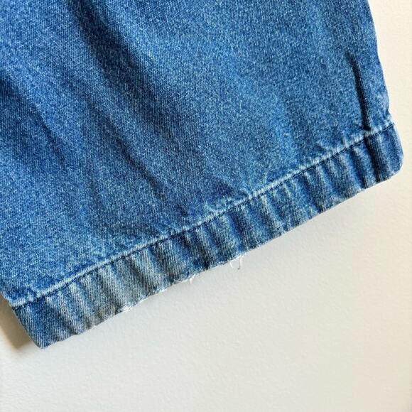 Women’s 90s Y2K Medium Wash Baggy Straight-Leg Jeans Elastic Waistband Size 38 - Picture 7 of 11